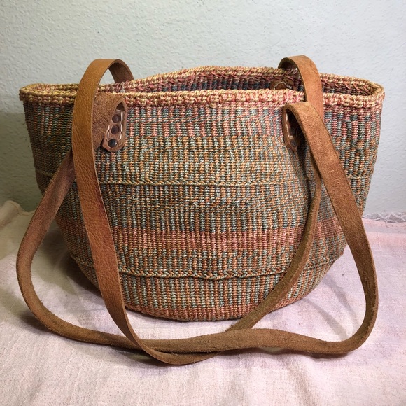 woven sisal bag